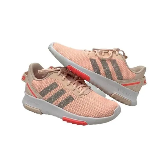 Adidas Racer TR 2.0 sneaker Girls 5 Pink/White/Silver