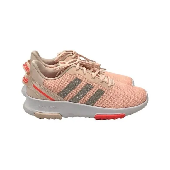 Adidas Racer TR 2.0 sneaker Girls 5 Pink/White/Silver