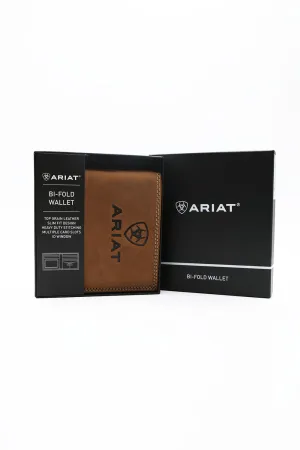Ariat Bi-Fold Embroidered Wallet in Brown | A3548244-BROWN