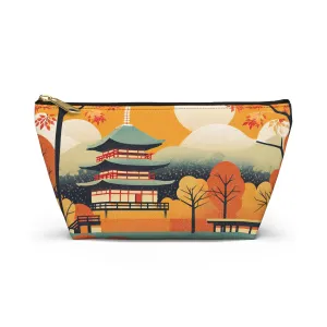 Autumn at the Pagoda | Portable Tech Pouch for Gamers & Remote Workers