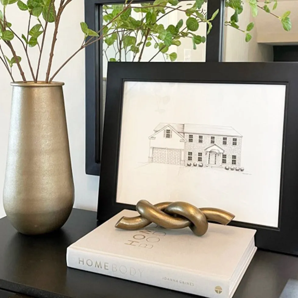 Custom Digital Architectural House Illustration (Framed)