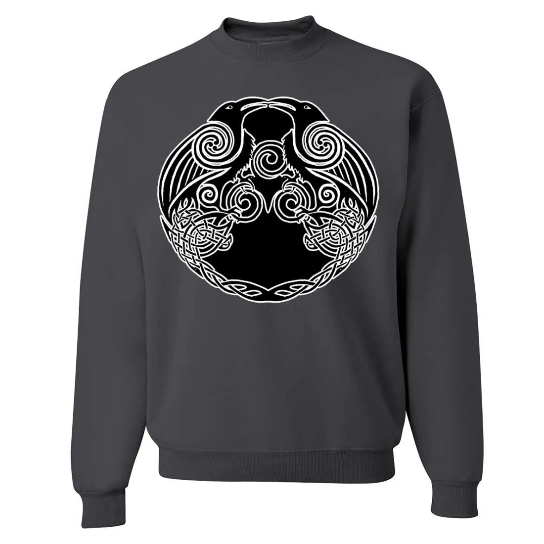 Dual Raven Two Tone Crewneck Sweatshirt