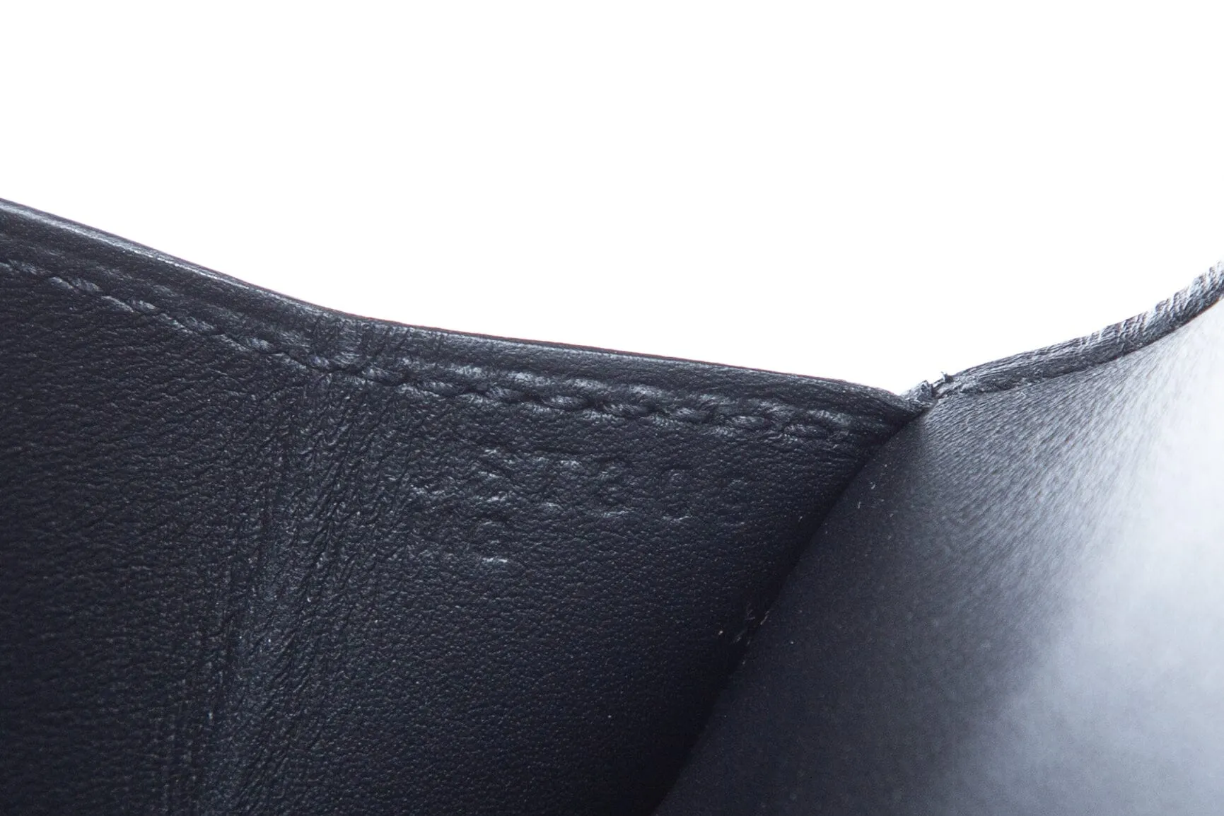 Hermès 2022 Noir Swift Shadow Kelly Cut Clutch 29