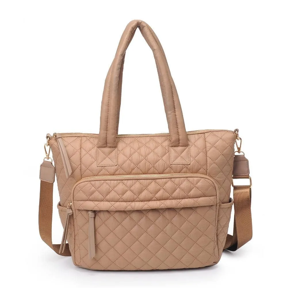 Jayna Quilted Nylon Tote (4 Colors!)