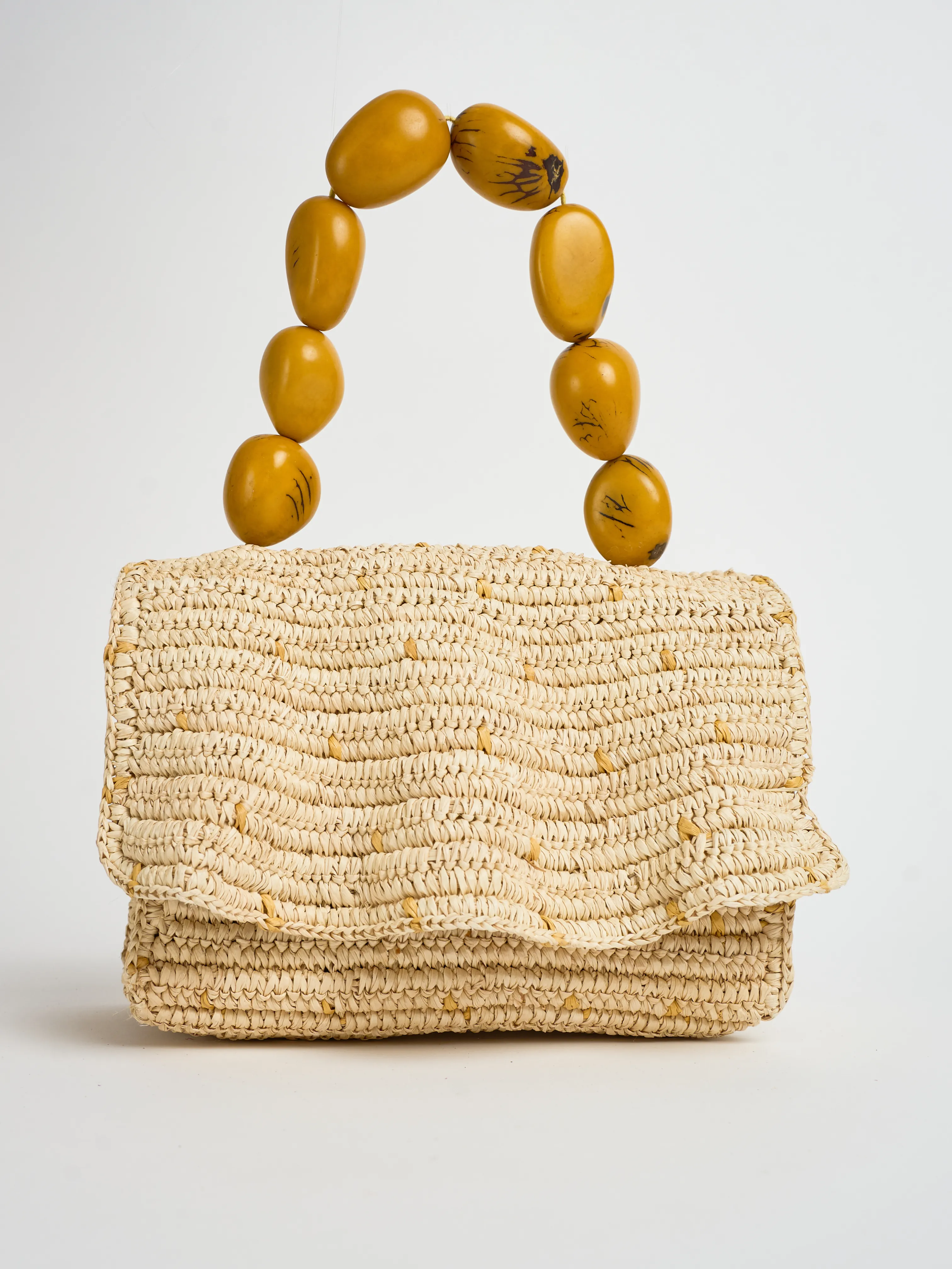 Muse Mini Bag - Natura/Yellow Dots