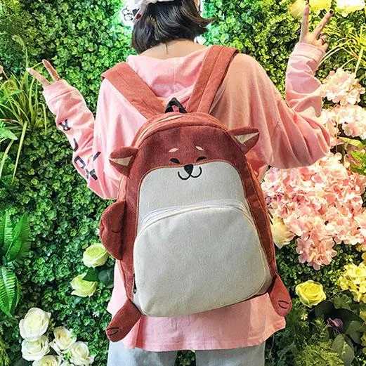 Puppy Dog and Fox School Backpack SD02136