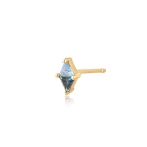 Rain | Trillion-cut Blue Topaz Dual-tone