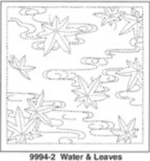 Sashiko Sampler Water & Leaves #14