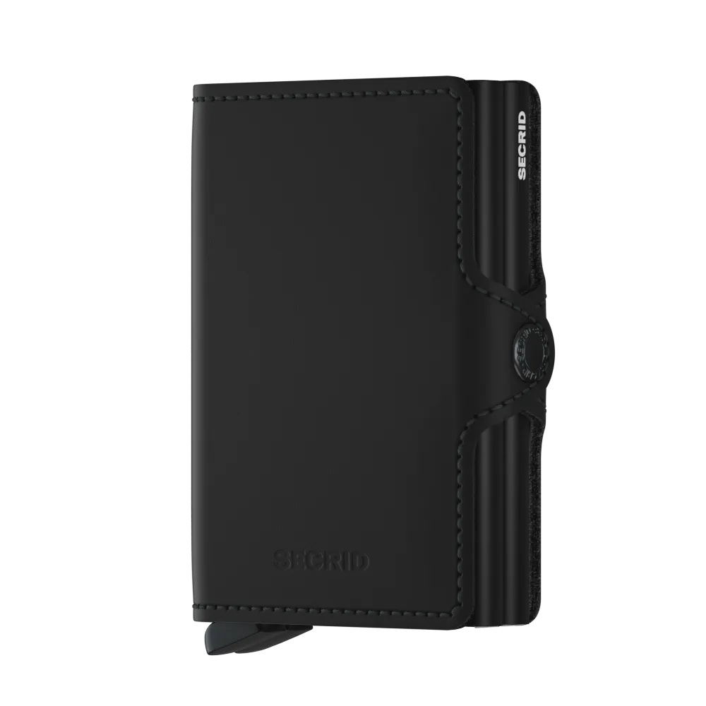 SECRID Twinwallet Leather - Matte Black