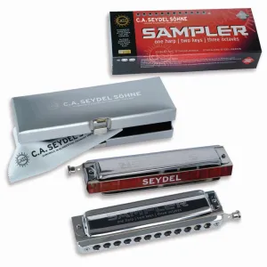 Seydel Sampler Dual Key Harmonica, D-A only