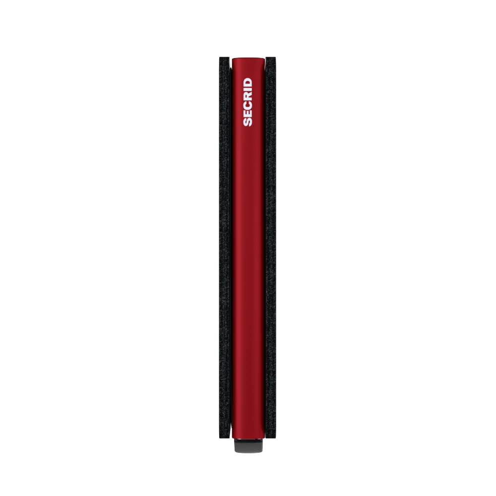 Slimwallet Matte Black/Red RFID Secure