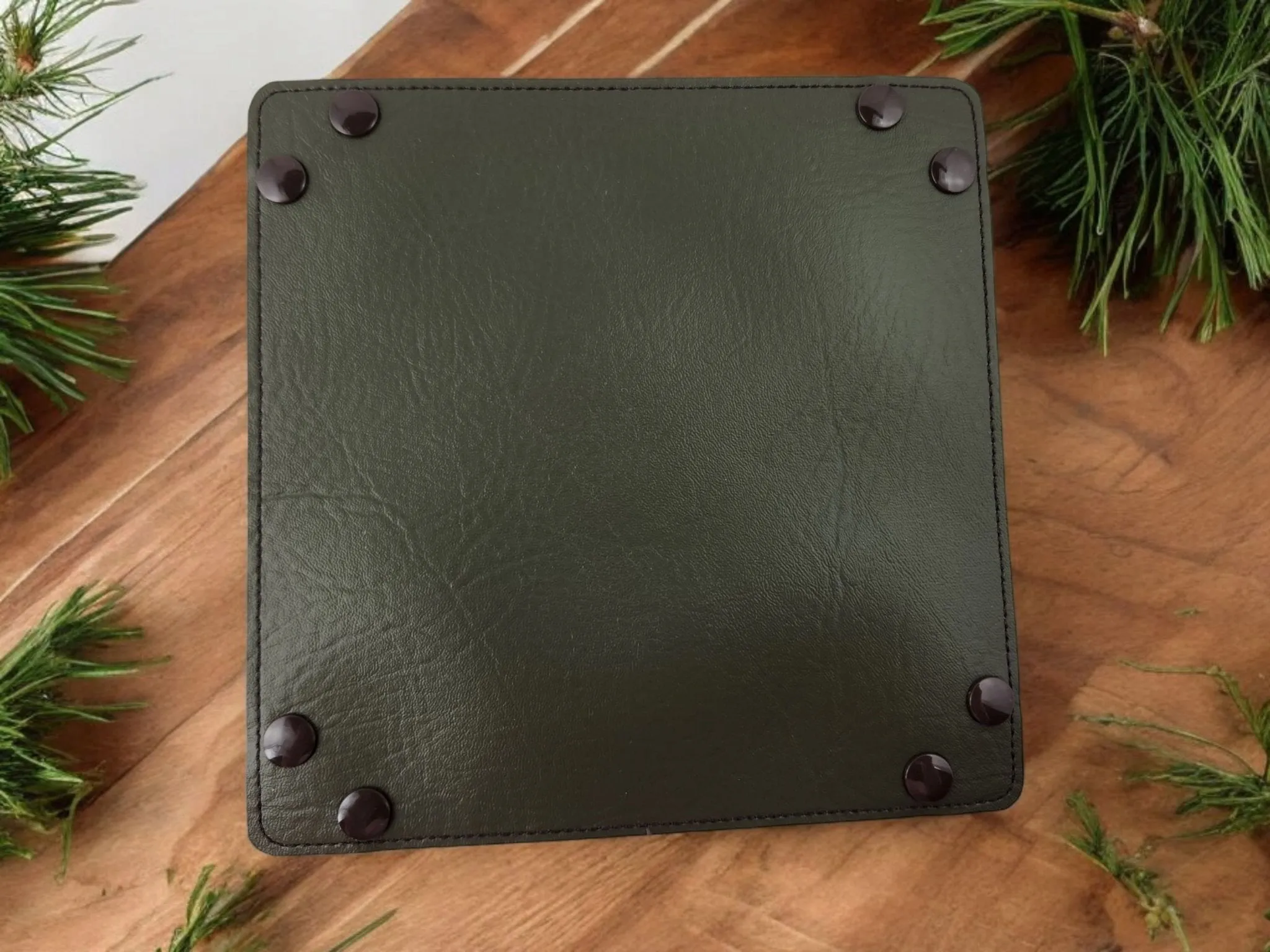 Three pine tree dice tray