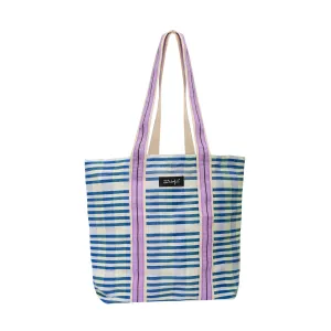 Tote Bag - Blue And White