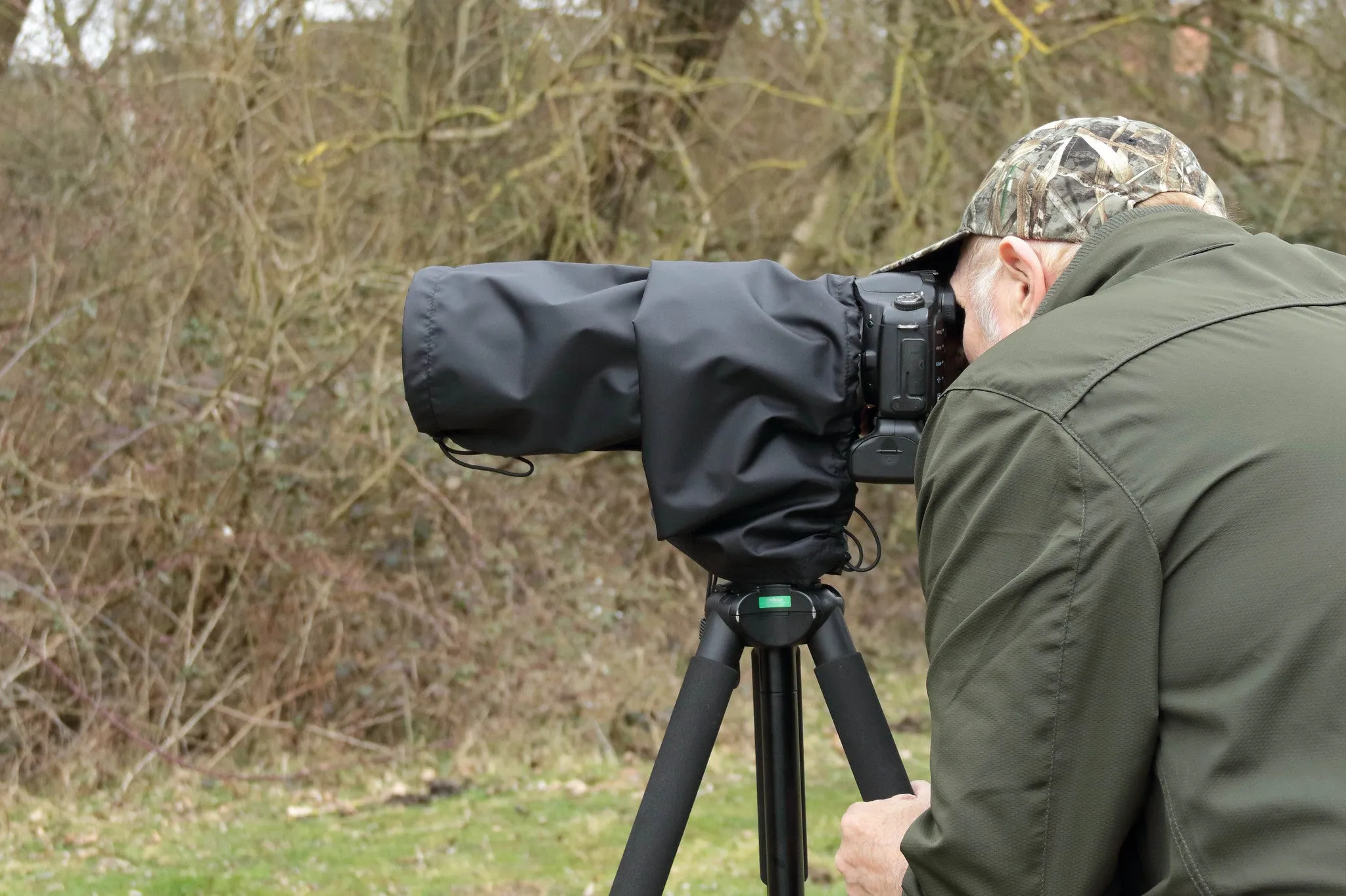 Waterproof Lens Cover For Sigma 150-500 F5-6.3  DG OS HSM in DPM Camo, Olive green, Black colours