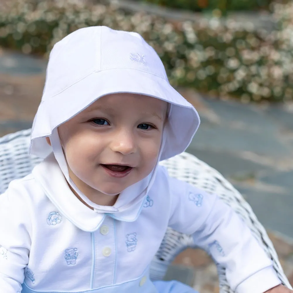 White Fishermans Baby Sun Hat